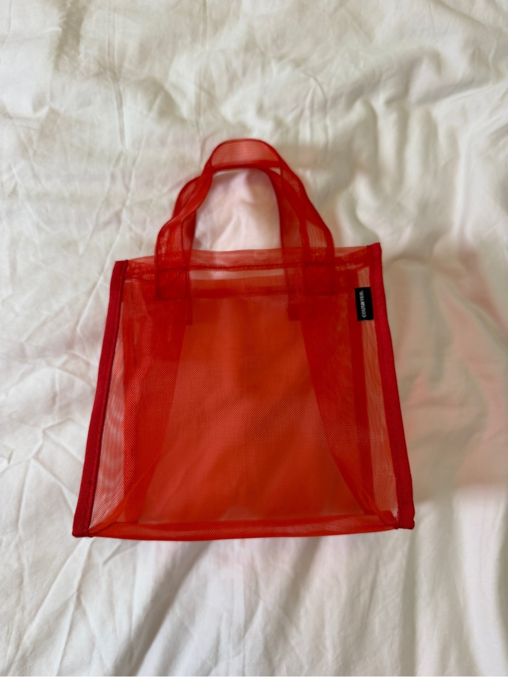 Counter Beauty Red Mesh Summer Set Bag